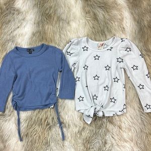 Size 5/6 Lily Bleu and Ava & Yelly Crewneck Long Sleeve Tops